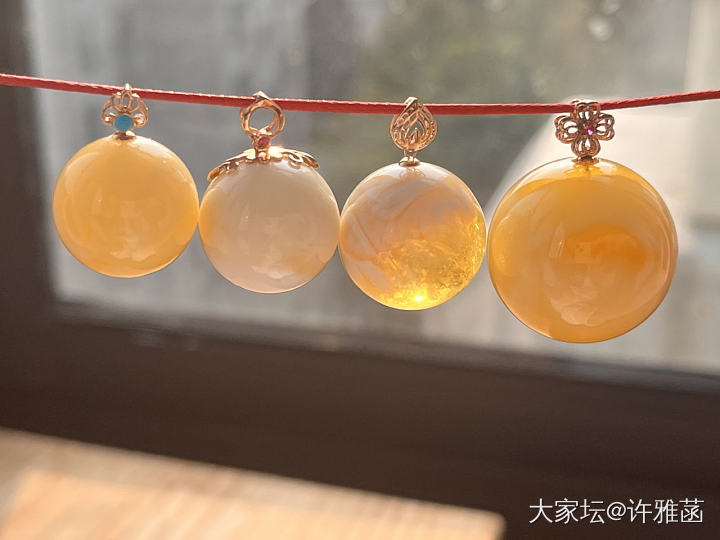 晒珠子玩喽_琥珀蜜蜡