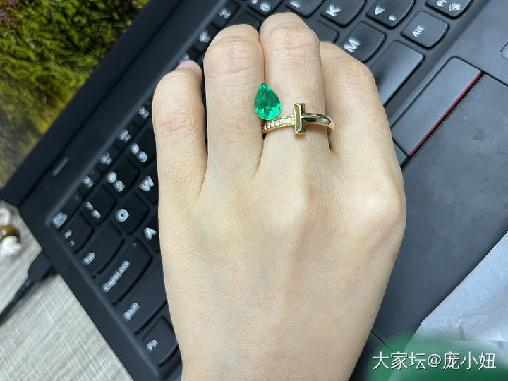 第一颗祖母绿成品出来啦_戒指祖母绿