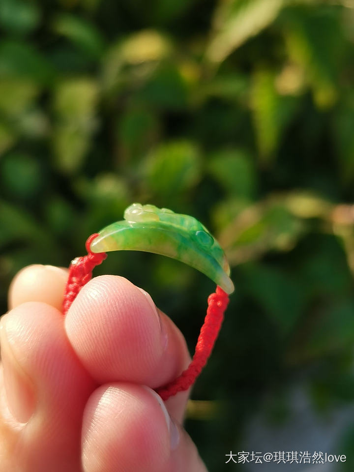黄加绿翡翠玫瑰花戒指_翡翠
