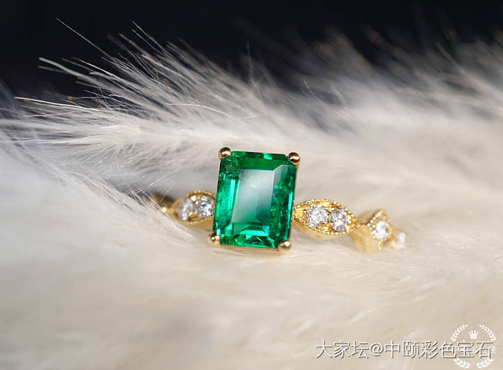 ##中颐天然赞比亚祖母绿戒指##  0.66ct_祖母绿名贵宝石