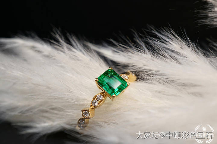 ##中颐天然赞比亚祖母绿戒指##  0.66ct_祖母绿名贵宝石