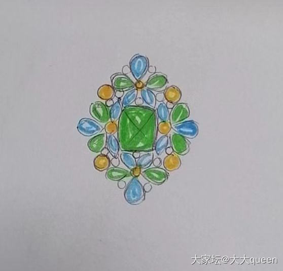 还记得那颗大只便宜的祖母绿吗？做好镶嵌了_镶嵌祖母绿