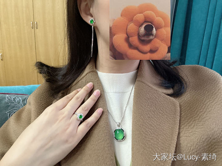 最近的两套新宠_和田玉翡翠