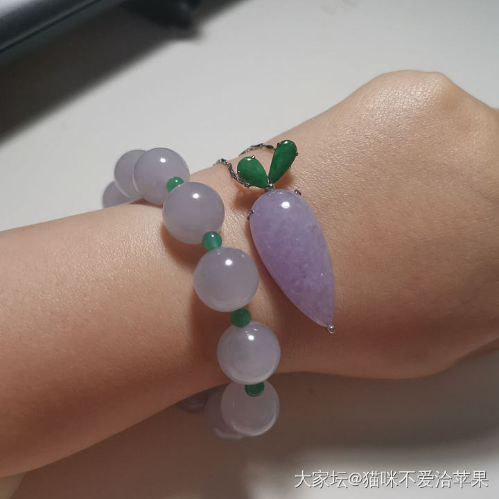 最近陷入了紫翡中_翡翠