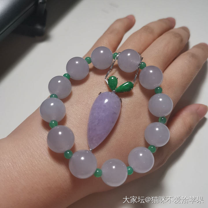 最近陷入了紫翡中_翡翠