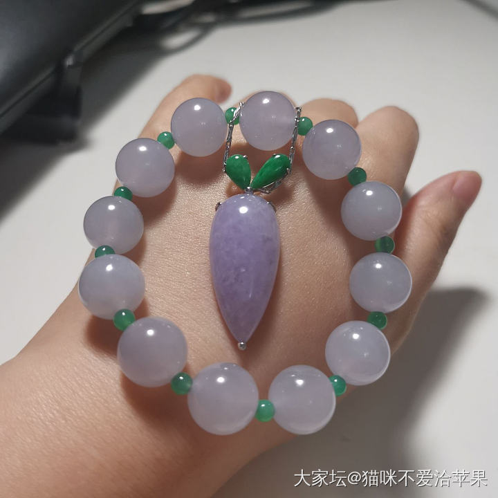 最近陷入了紫翡中_翡翠