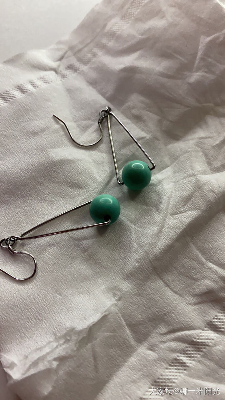 耳坠自己DIY_手工diy松石