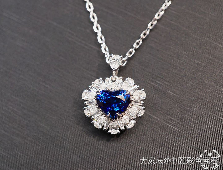 ##中颐天然皇家蓝蓝宝石吊坠##  1.22ct_蓝宝石