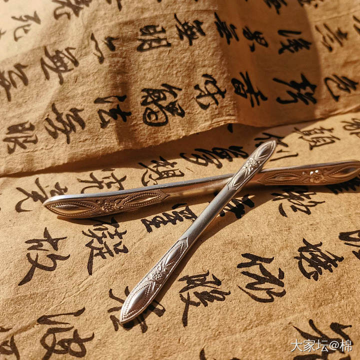 发簪vs书签_簪子银