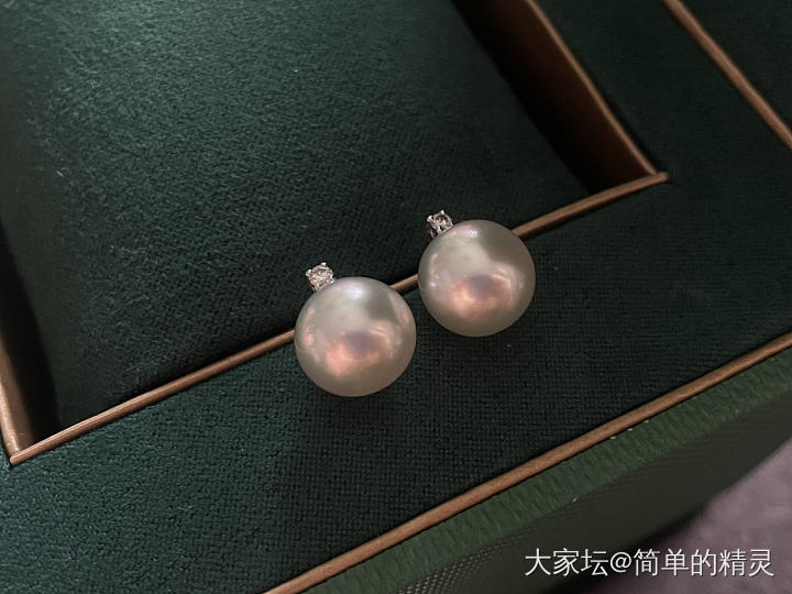 哈哈，没事捣鼓捣鼓就有了新首饰。_耳饰珍珠有机宝石