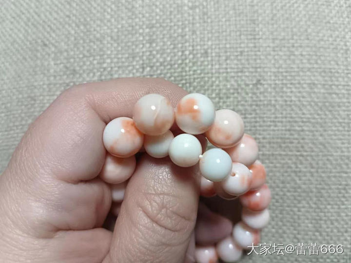 贵南红，红海鲜手串，一条7-8 一条9-10._珊瑚