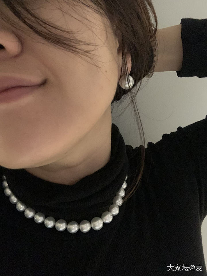 🌚没忍住要露脸炫🌝_珍珠