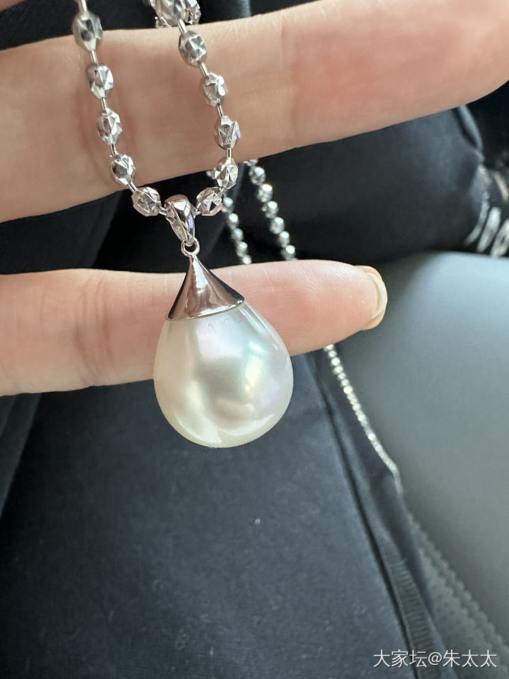 新宠完美的水滴💧澳白_项链珍珠