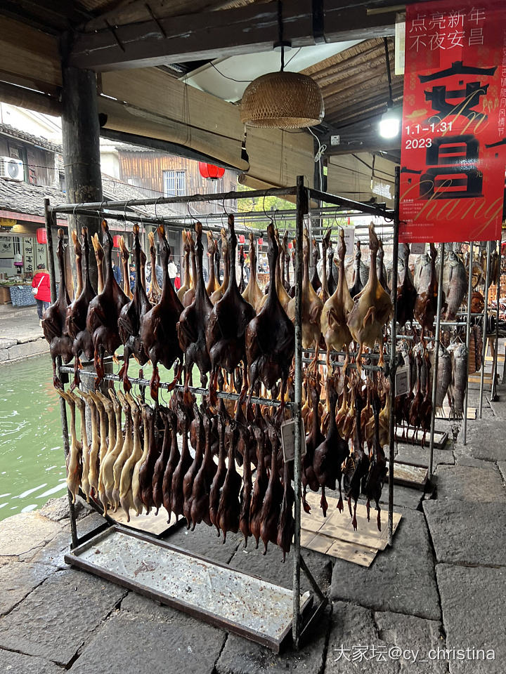 雨中逛古镇_景色旅游