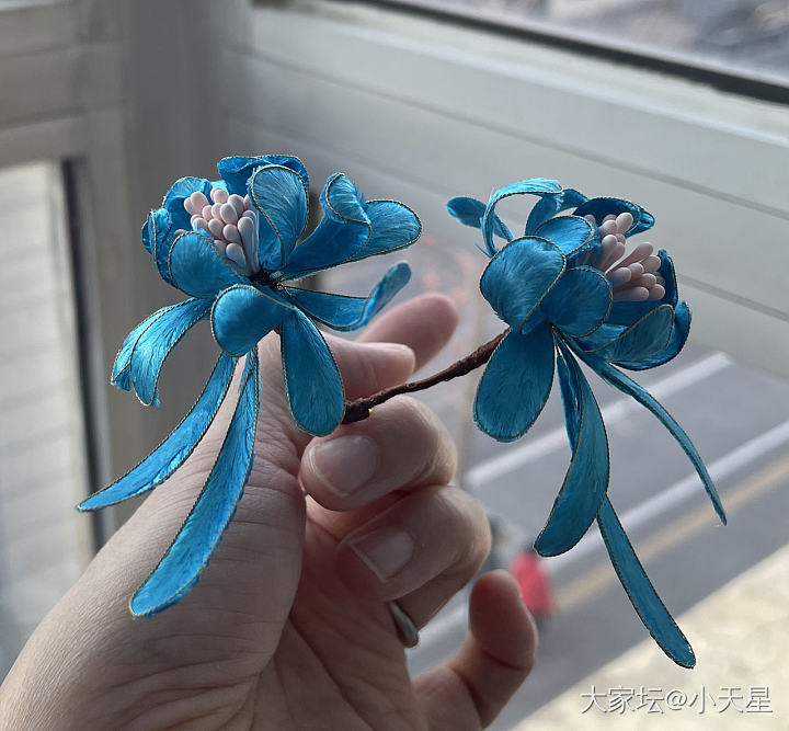 掐丝绒花仿点翠发簪 第三弹_簪子手工diy