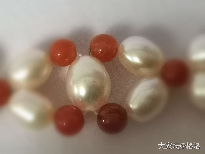 问一句手链配色_搭配珍珠南红