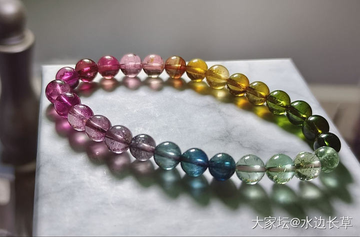 碧玺品鉴_珠串碧玺