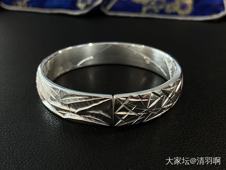 素华虎竹_匠人手镯银