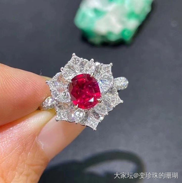 求推荐镶嵌款式，谢谢亦菲们！_镶嵌红宝石