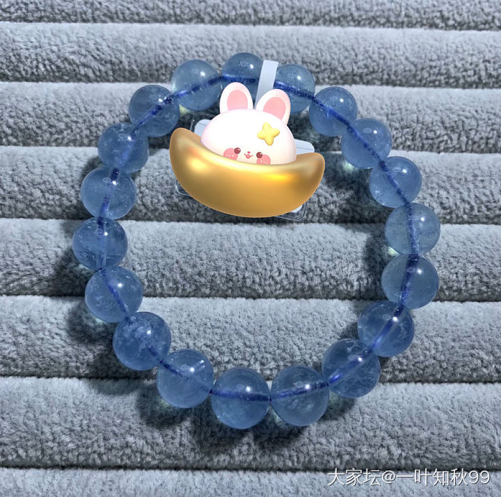 海蓝宝看过来^_^_珠串海蓝宝