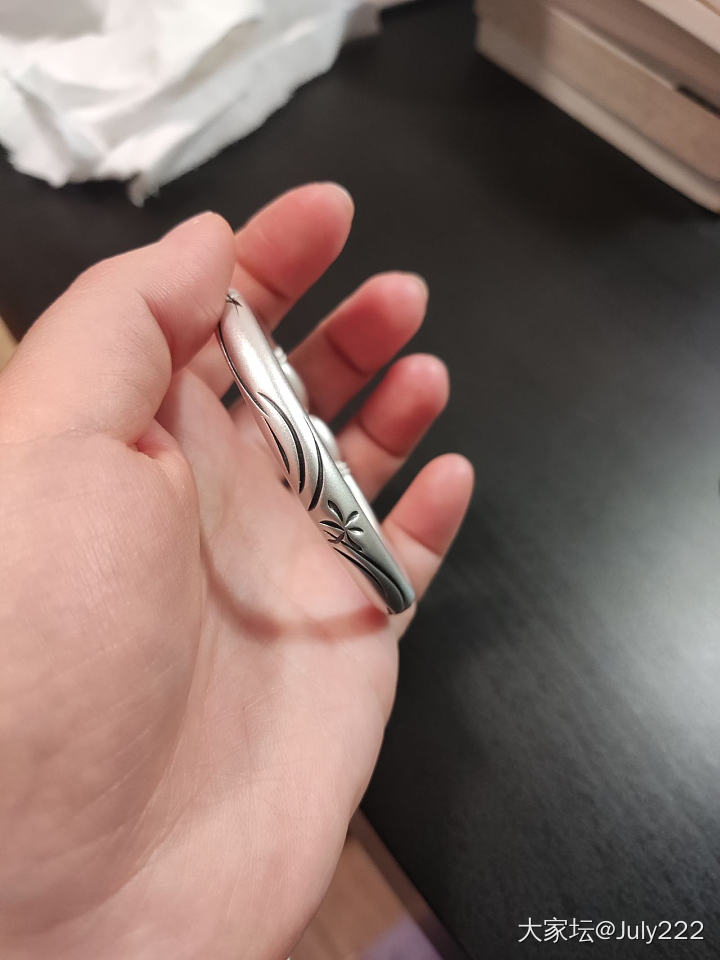 排了两年的小金匠终于到手啦！_手镯银匠人