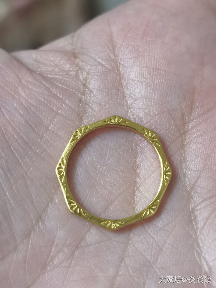 回归第一贴，胖手友好的素圈戒指_戒指金