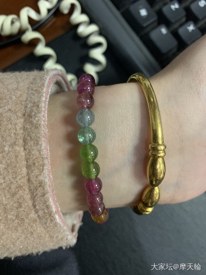 简简单单的两串_碧玺金