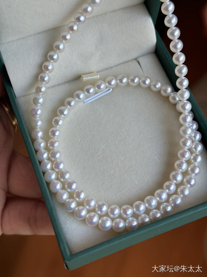 昨天去华东国际珠宝城珍珠市场淘来的_淡水珍珠项链