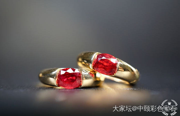 ##中颐天然红宝石耳环##  0.83ct_红宝石名贵宝石