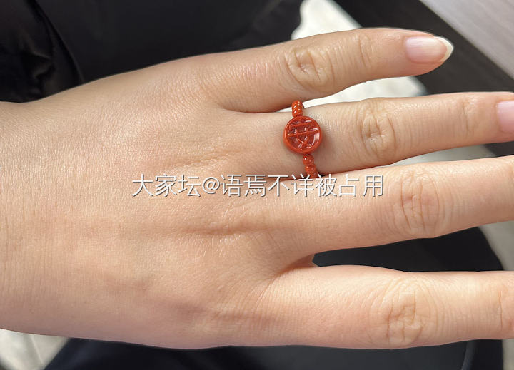 本来是颗小提溜，被我改成了小戒指_手工diy文玩