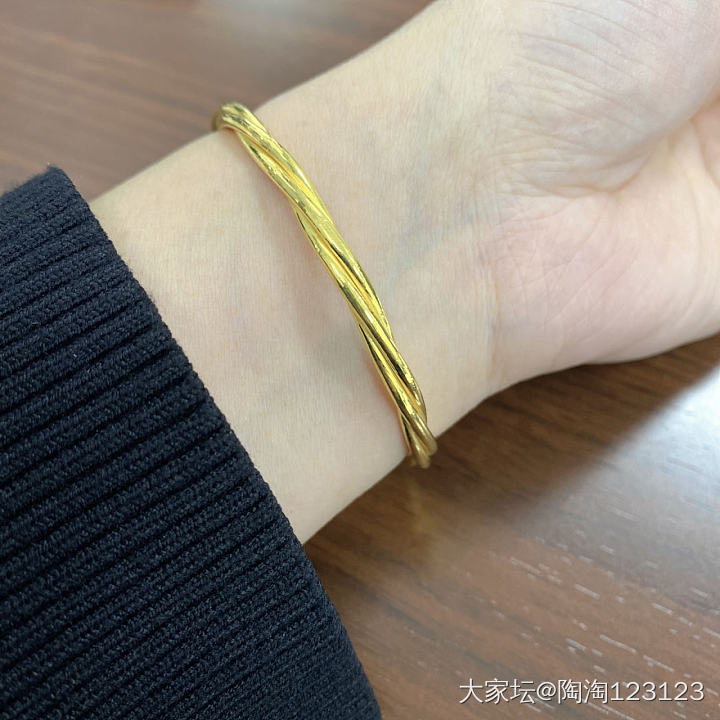 振贤三股麻花_手镯匠人金