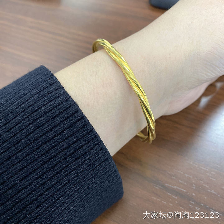 振贤三股麻花_手镯匠人金