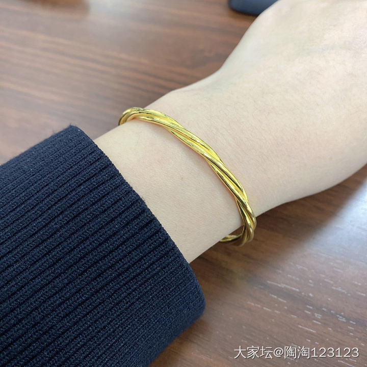 振贤三股麻花_手镯匠人金