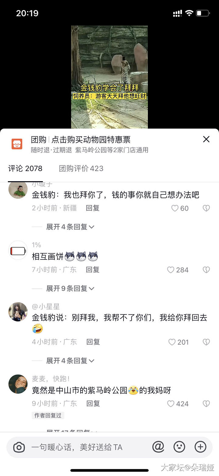 金钱豹学游客拜拜_闲聊