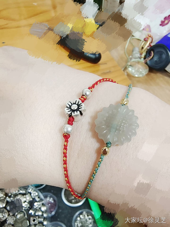手工快乐，第一个是给它编了个扣，因为怕掉了_手工diy