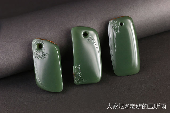 古纹饰与深色玉种的完美搭配～_和田玉