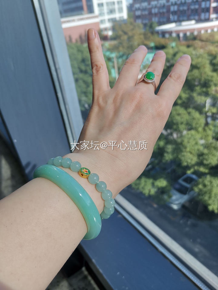 车内出仙图，看着像买不起的样子_翡翠手镯玉石