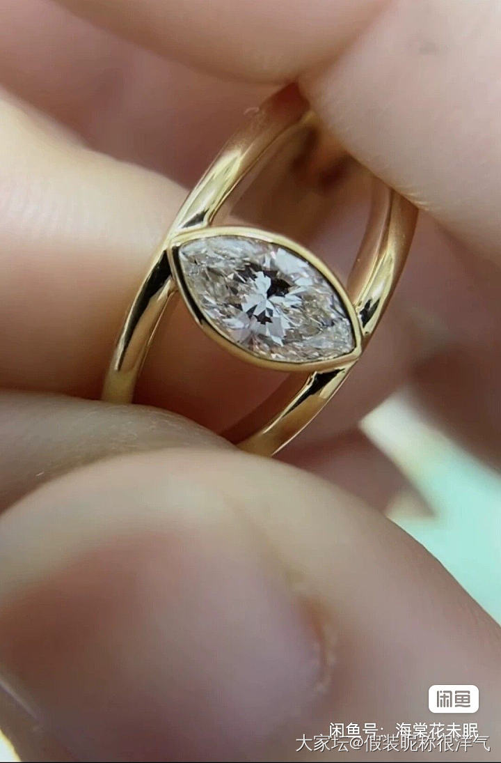 姐妹们，让我看看你们的马眼钻戒好吗_戒指异形钻钻石