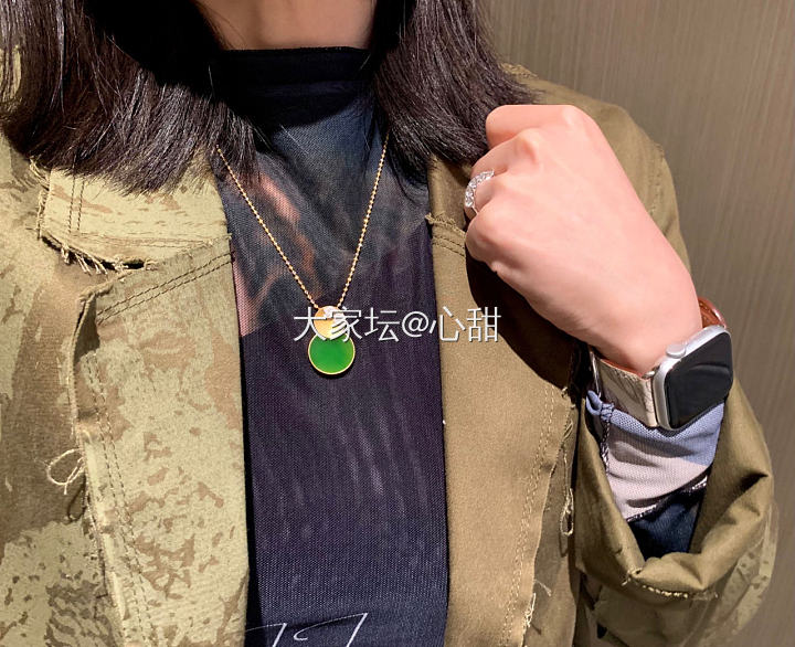 今天和昨天的搭配_搭配和田玉金钻石