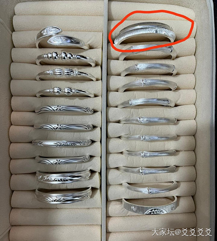 想看看傲竹的上手图诶~_匠人手镯银