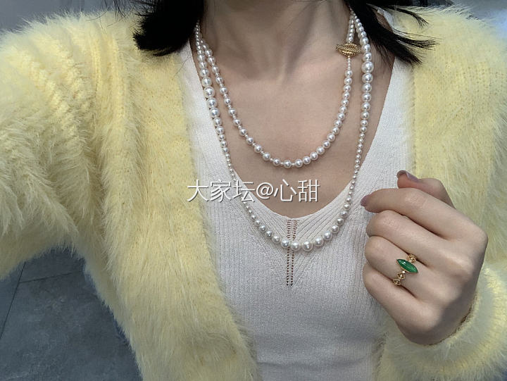 天热了，珍珠戴起～_翡翠珍珠
