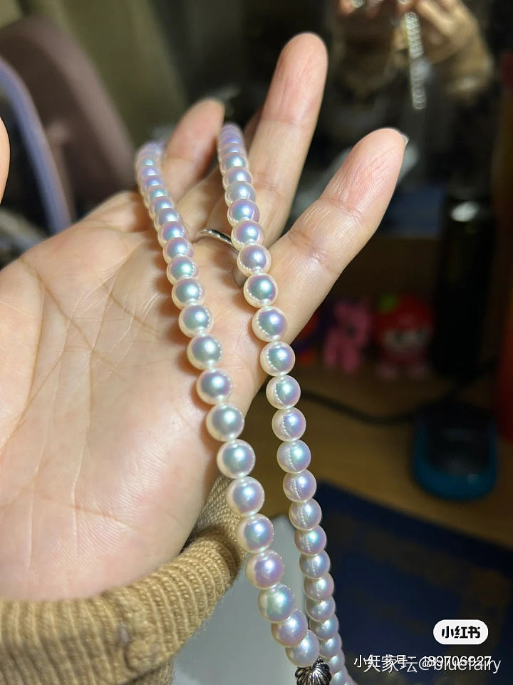 一条温柔，一条娇俏_项链珍珠有机宝石