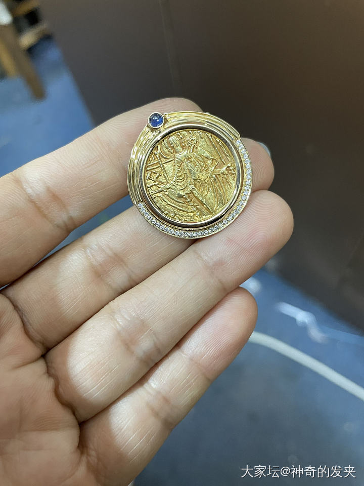 古币吊坠_K金