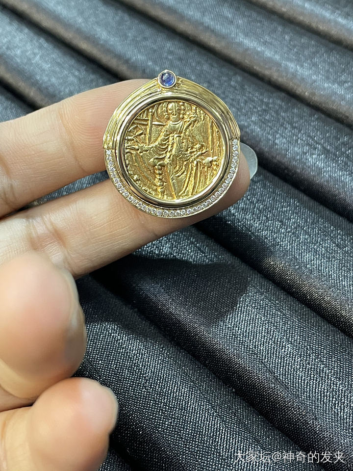 古币吊坠_K金