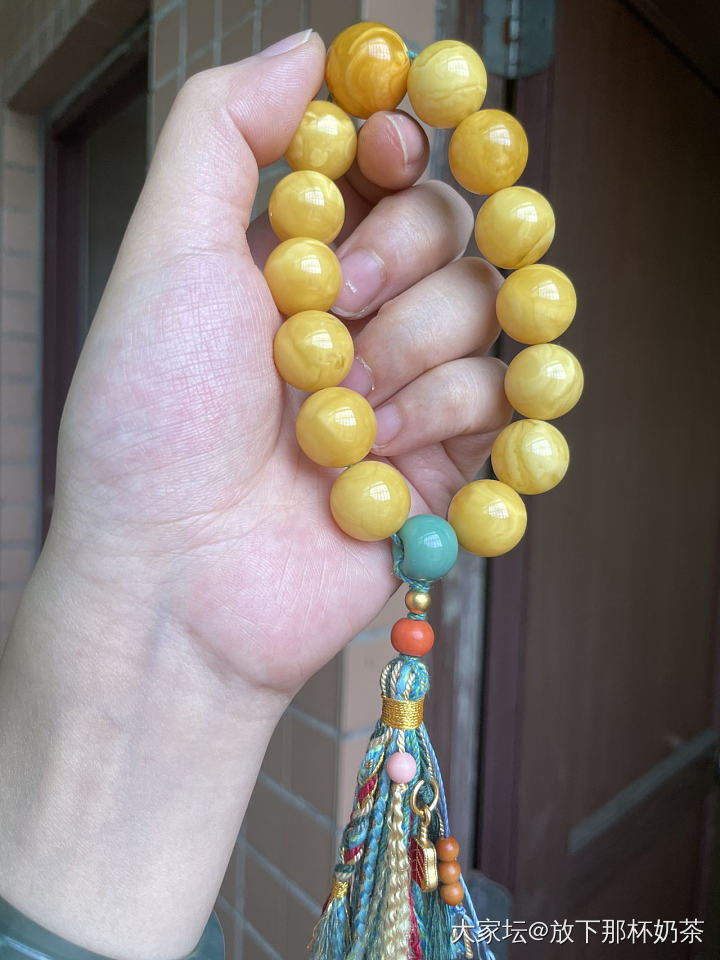 把好几年前入的蜜蜡改了手持_手饰琥珀蜜蜡