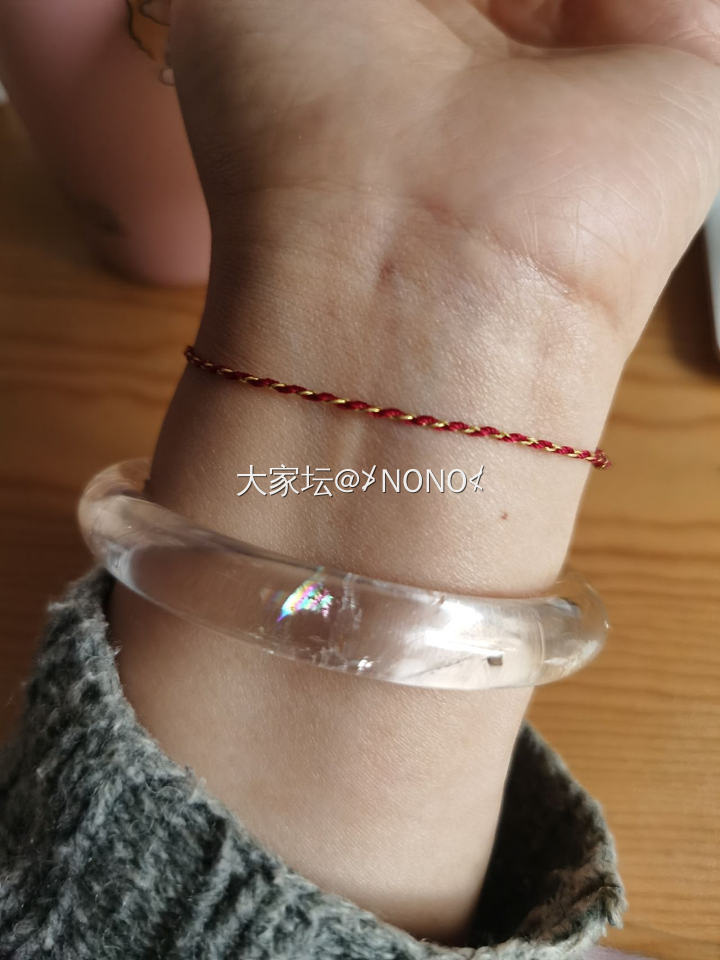 白水晶镯子_手镯水晶