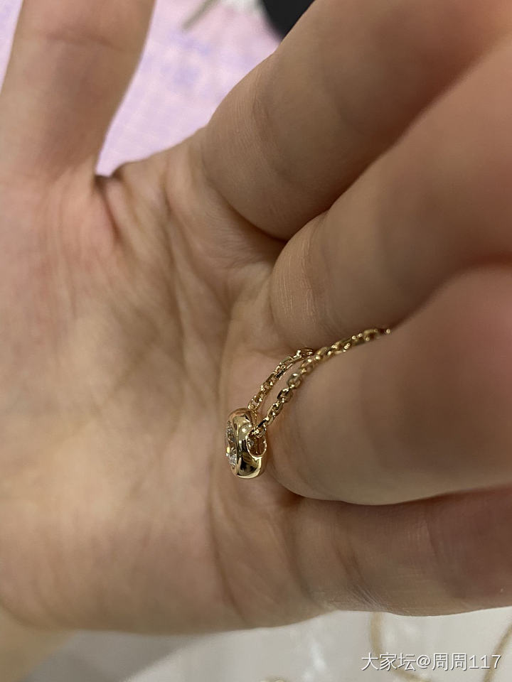 分享一个我所见过最厚金的泡泡套链_钻石