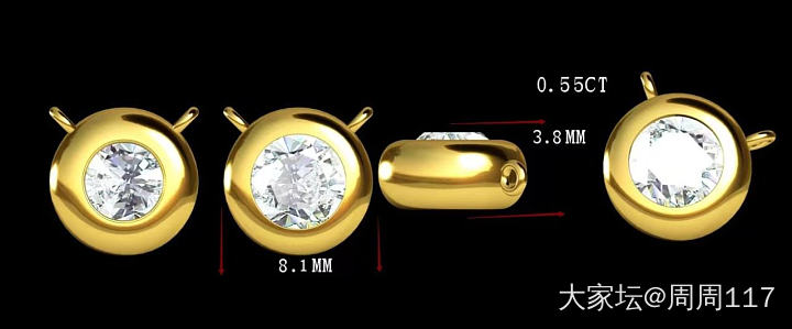 分享一个我所见过最厚金的泡泡套链_钻石