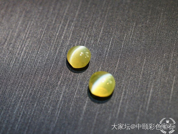 ##中颐天然金绿猫眼 一对##  2.38ct_猫眼金绿宝石名贵宝石