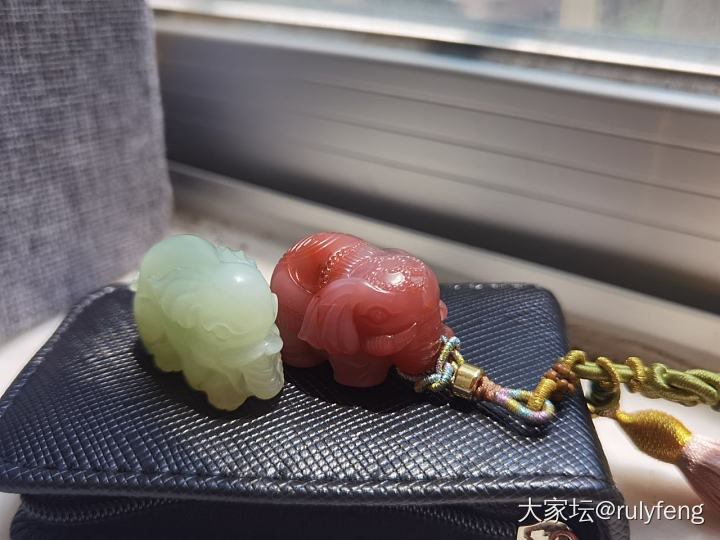 喜结连理，携“鼻”同行😄_和田玉玛瑙